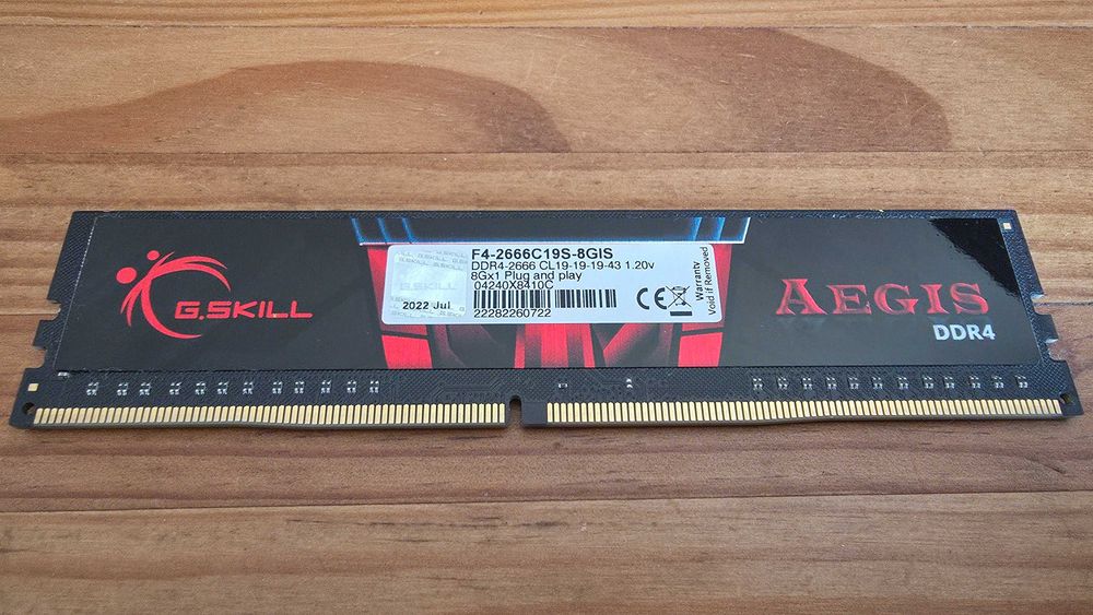 Memória RAM G.SKILL Aegis 8GB DDR4-2666