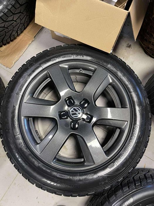 Koła zimowe 17" 5x112 VW Audi 225/55 czujniki cisnienia