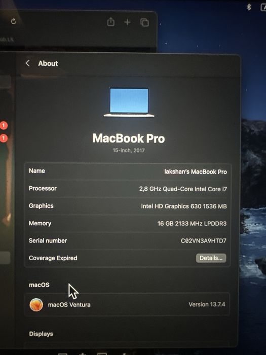 MacBook Pro com touchpad