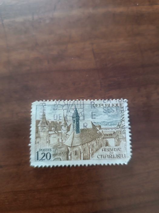 Selo francês usado