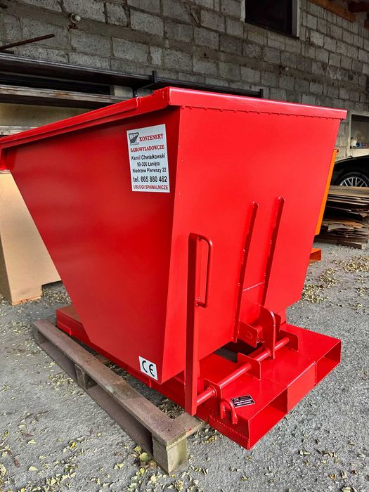 Kontener samowyładowczy 0,5 m3, mulda, pojemnik, koleba na wióry.