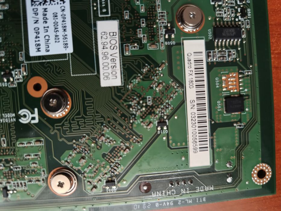NVIDIA quadro FX 1800