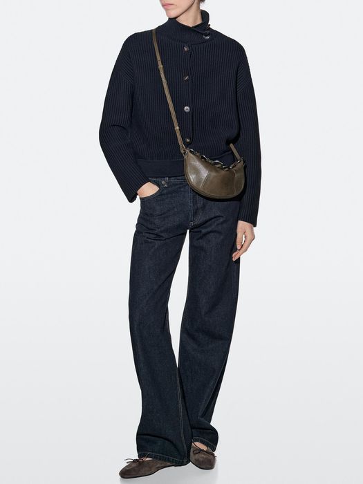 Сумка из кожи наппа Massimo Dutti