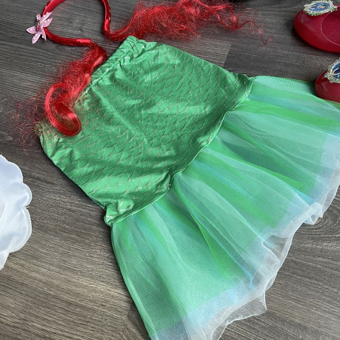 Костюм Новий рік р. 98-110см, 134см спідниця Ельза Снігова Корол Русал