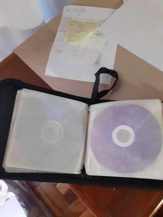 Porta CD ou DVD azul