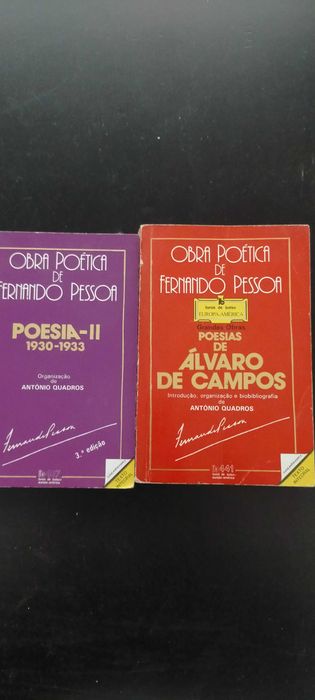 2 Livros Fernando pessoa obra