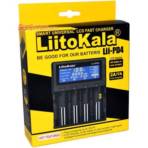 Універсальний зарядний пристрій LiitoKala Lii-PD4 4 канали