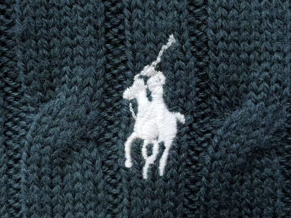 NOVA - Camisola Polo Ralph Lauren Quarter-Zip em Malha Trançada