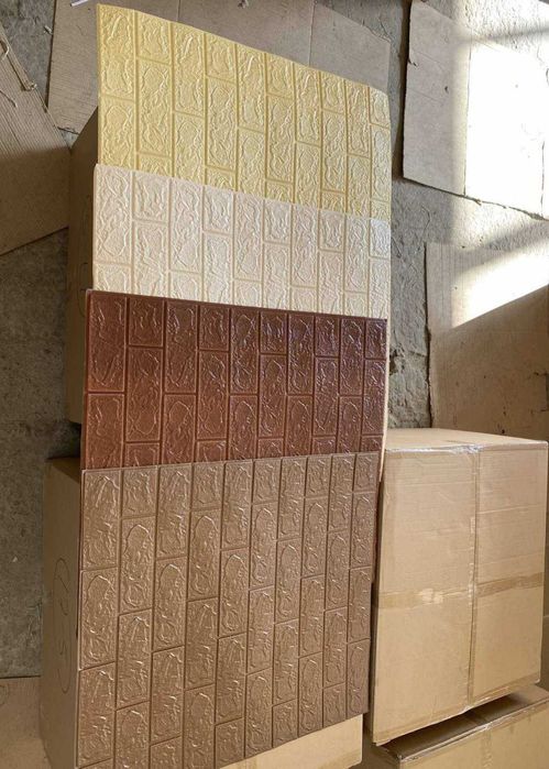 Акция 70*77см 3D панелі самоклеючі 3д панель 3Д панели Коричнева цегла