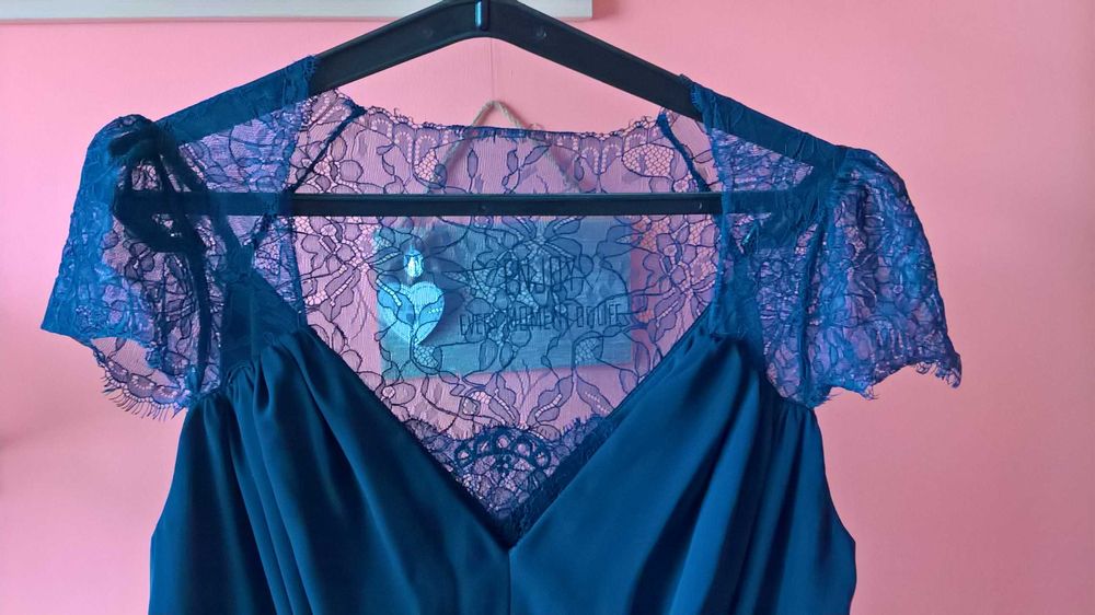 Przepiękna granatowa sukienka ASOS (rozm. XL/XXL)