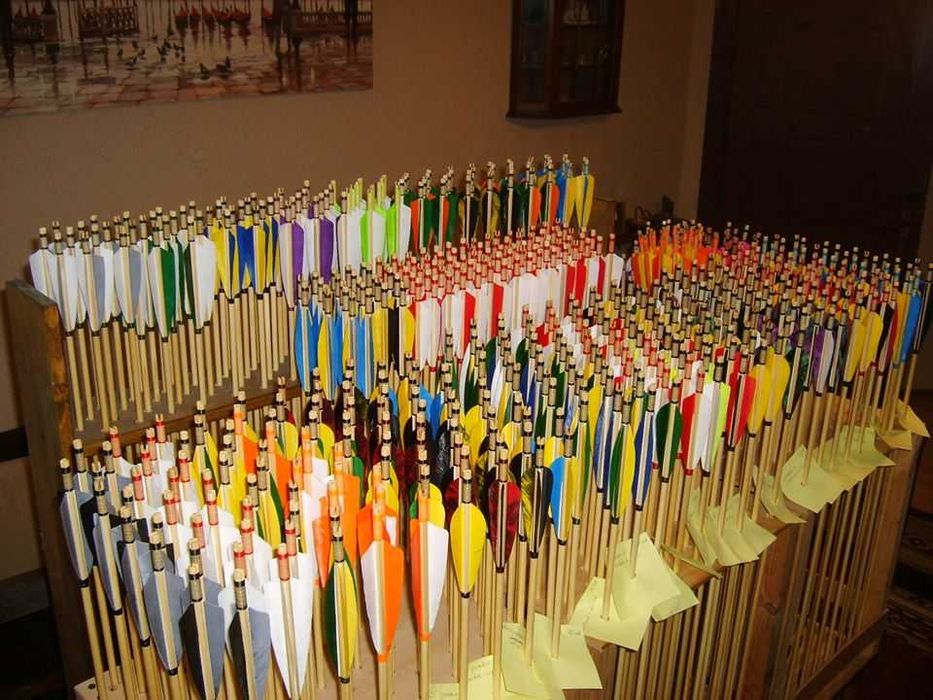 30-35 świerk  nr 569 Komplet 32" strzał do łuku strzała drewniana