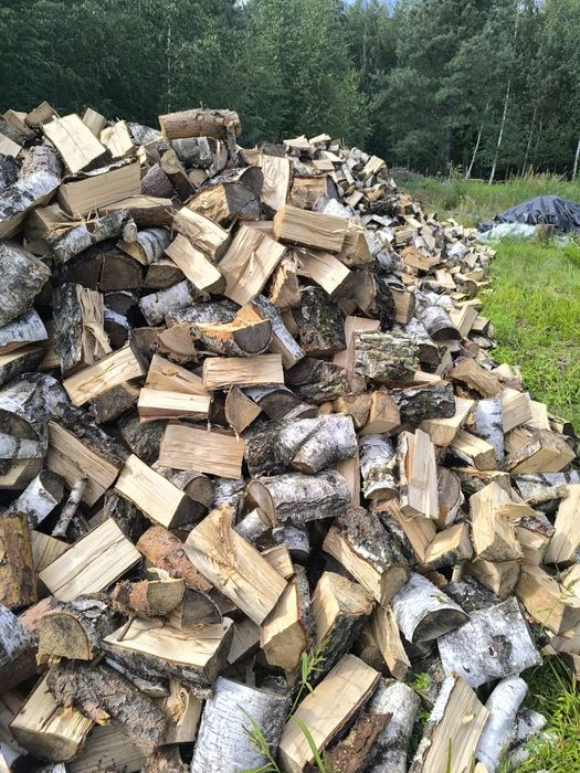 Drewno opałowe pocięte: sosna, brzoza suche, kominkowe.
