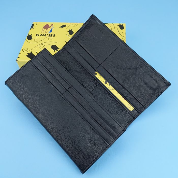 Гаманець жіночий Kochi шкіряний кошелек женский кожаный кожа черный