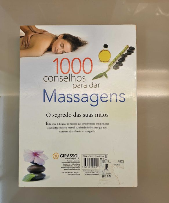 Livro massagens 1000 conselhos para dar massagens