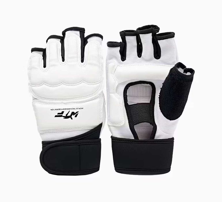 Перчатки  WTF (ВТФ) для тхэквондо/карате с фиксатором. S, M, L.