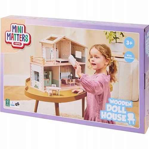 Дерев'яний будиночок для ляльок