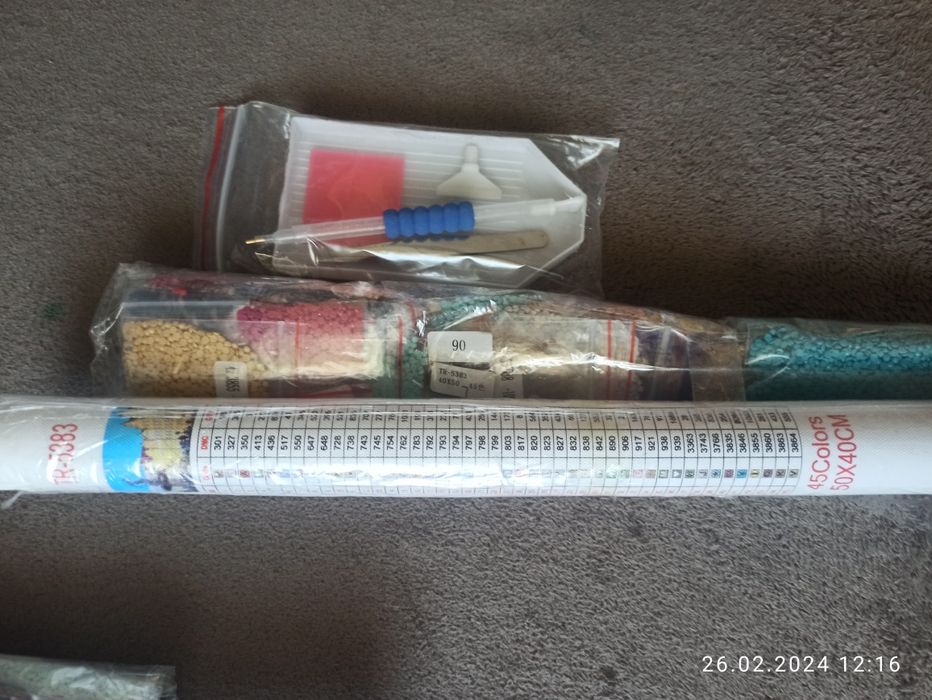 50*40cm. Haft diamentowy. OKRĄGŁE diamenty