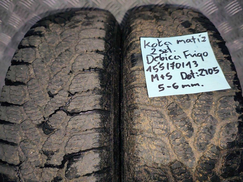 koła matiz 2szt dębica frigo 155/70 R13 M+S 5-6mm