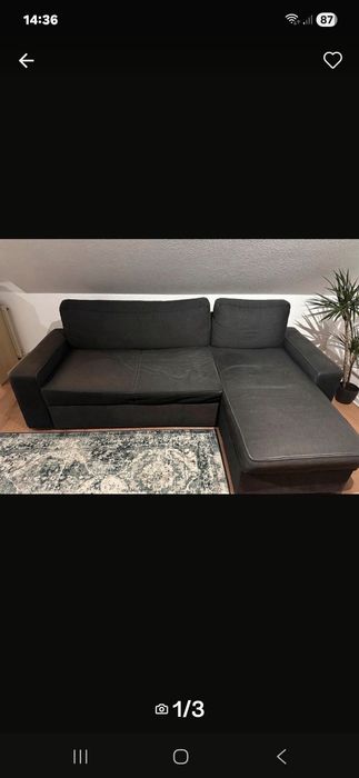 Куток розкладний для спання,з відділом для постілі