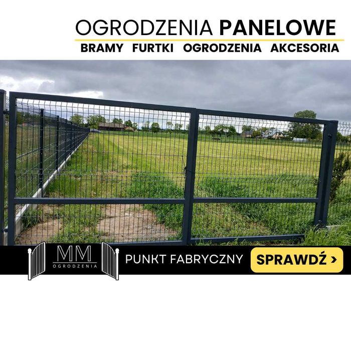 brama dwuskrzydłowa brama rozwierna  kompletna z akcesoriami 4 x 1,5