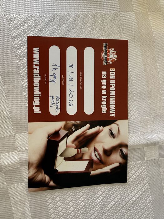 Bon upominkowy na grę w kręgle