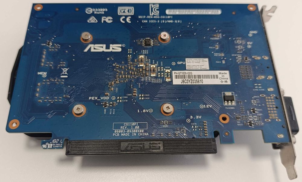 Placa gráfica ASUS Phoenix GeForce® GT 1030 OC edition 2GB GDDR5