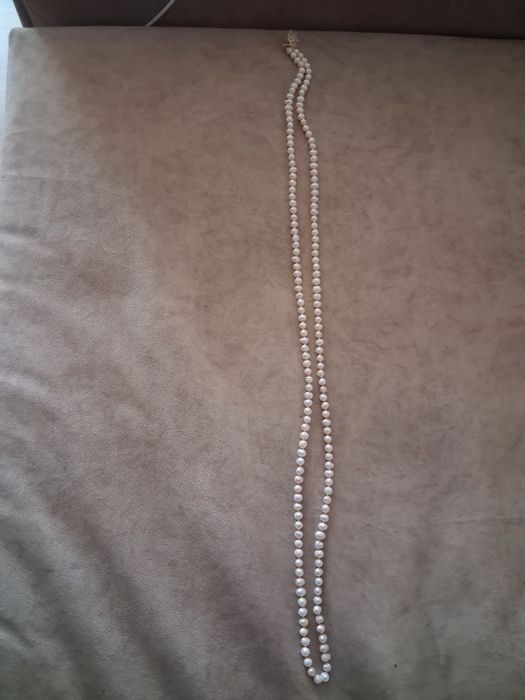 Намисто з натуральних перлів 110 см