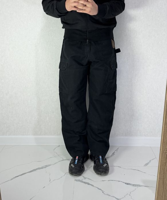 Широкі штани вранглер wrangler робочі штани ріпстоп ripstop чорні штани engelberd straus workwear
