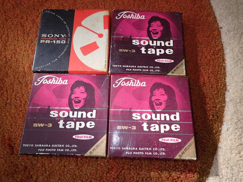 4 bobines reel-to-reel com gravações José Afonso