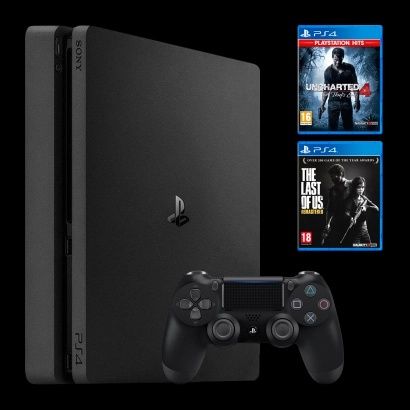 Набор Консоль Sony PlayStation 4 Slim 1TB Black Б/У + Геймпад Беспрово