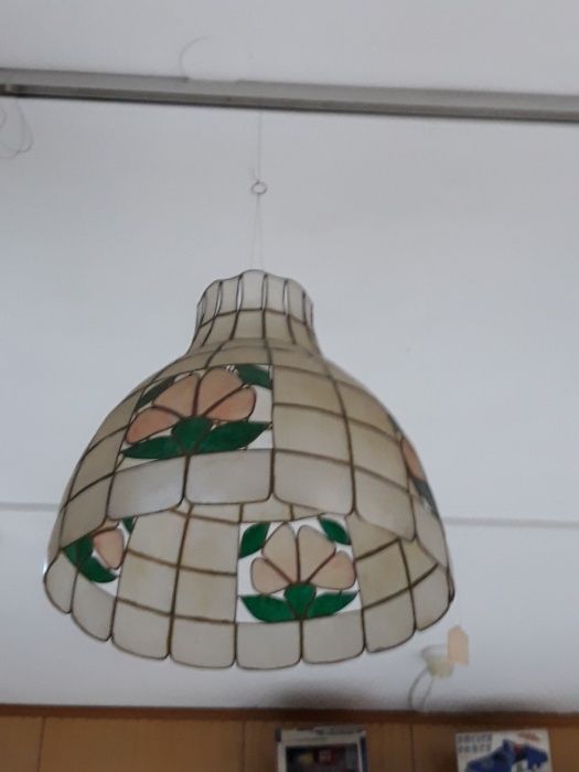 Candeeiro em capis novo com cerca de 40 cm comprimento/Diametro