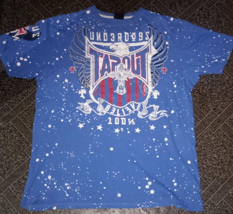 Футболка TapOut XL архивная уникальная Y2K SK8