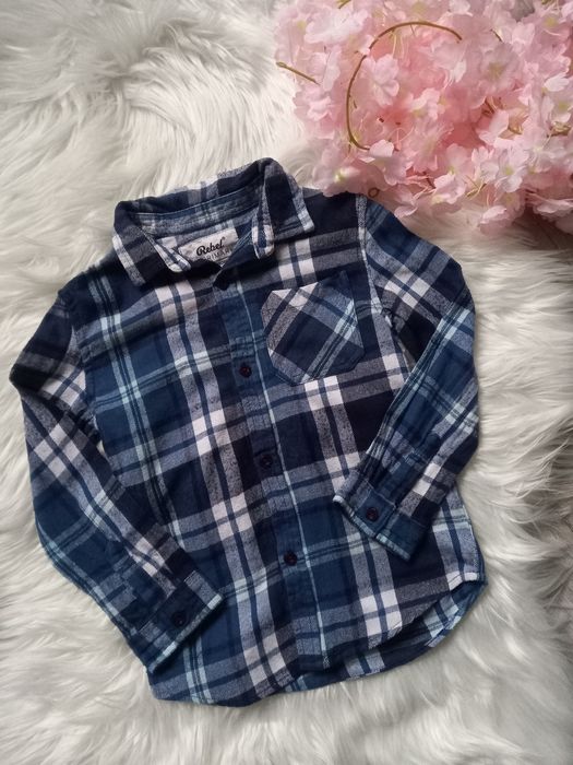 Koszula flanelowa Rebel roz 5-6 lat 116 cm kratka Brooklyn 36