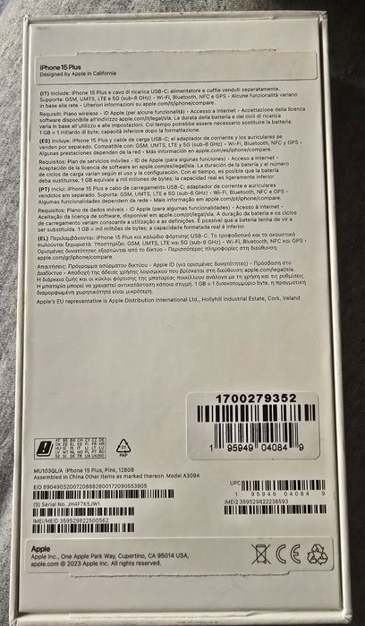 iPhone 15 Plus Pink Box64553136923521121