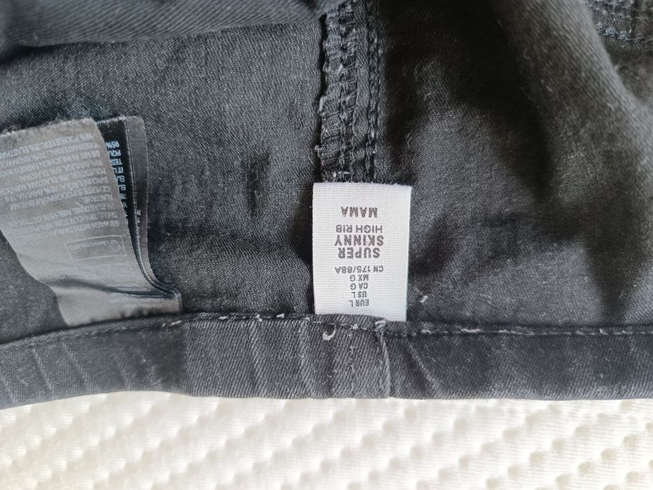 Czarne Jeansy ciążowe mama 42 XL