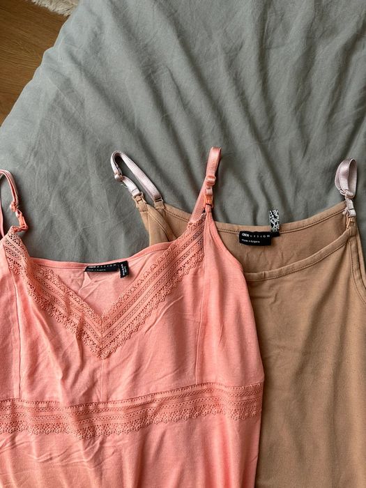 Podkoszulki na ramiączkach ciążowe do karmienia Asos