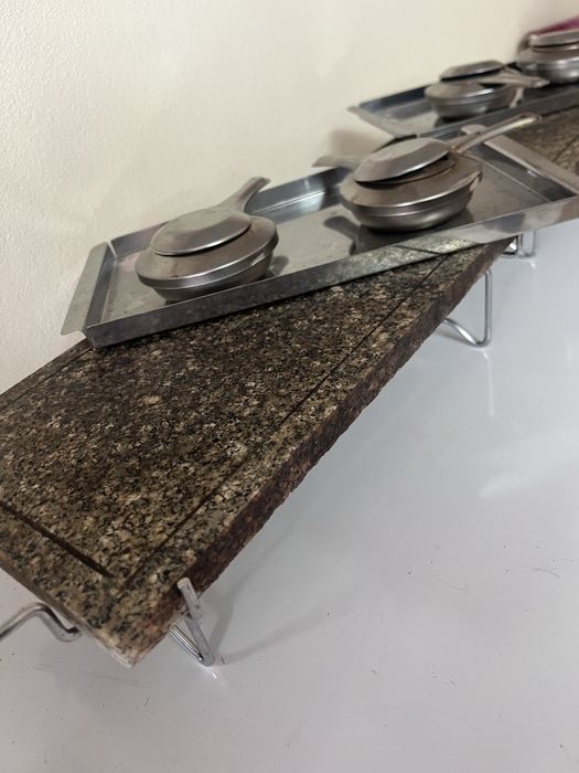 Pedra quente em granito para carne – conjunto completo (tebho 2 unidades)