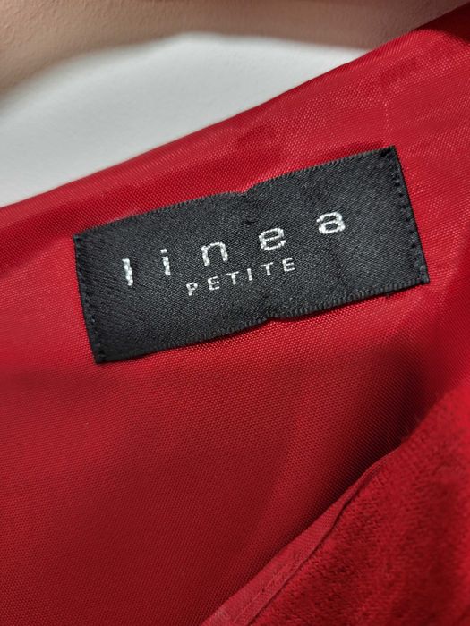 Piękna czerwona wełniana spódnica L 40 wełna 100% unikatowa wyjątkowa