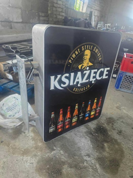 Duży neon Książęce piwo