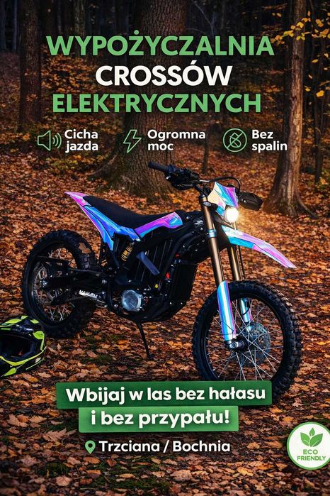 Wypożyczalnia Surron ULTRA BEE Cross Elektryczny DOWÓZ Bochnia Kraków