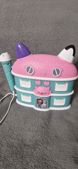 BoomBox Głośnik Mikrofon Karaoke 2w1 Koci Domek Gabi.