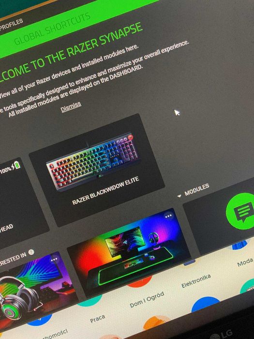 Klawiatura Razer Blackwidow Elite | komplet