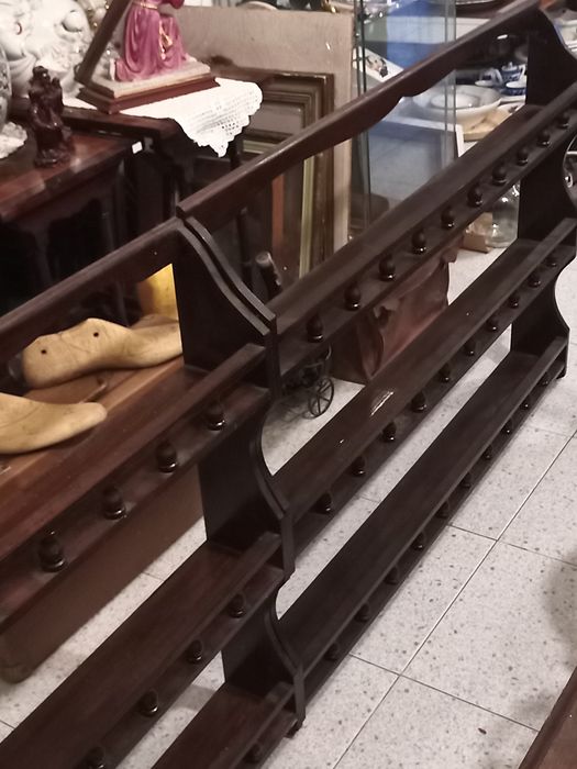 Antique Wall-Mounted Display Case or Display Cabinet, Dimensions in Description64740527591298122