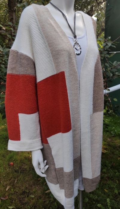 Dłuższy kardigan, miękki i ciepły