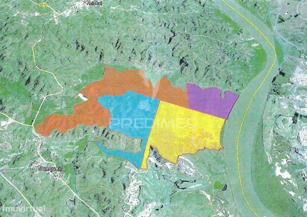 Quinta junto ao Guadiana, 357ha, com ruínas com 1623m2