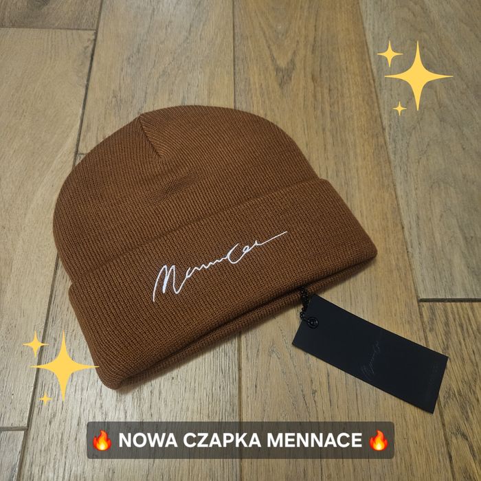 Nowa brązowa czapka beanie Mennace