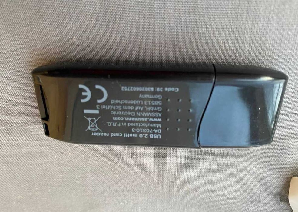 Зчитувач флеш-карт Digitus USB 2.0 SD/MicroSD (DA-70310-3)