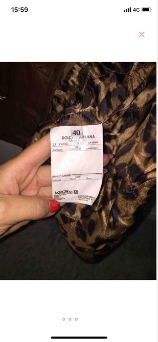 Blusao de pele Dolce & Gabanna