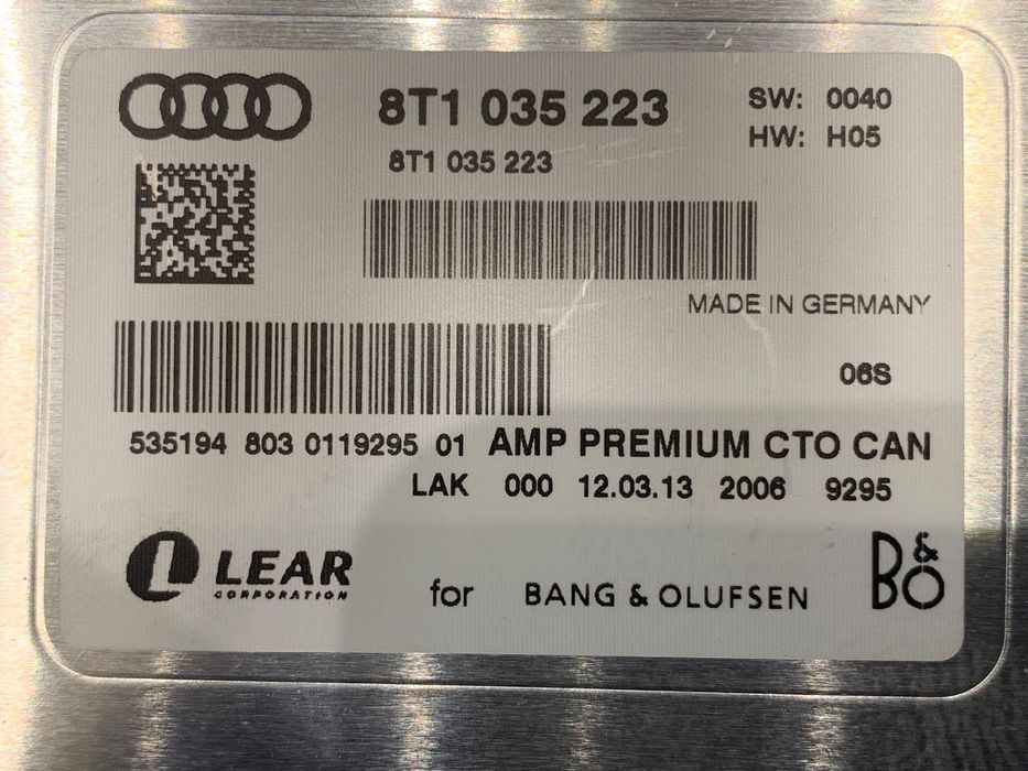 WZMACNIACZ AUDI A5 8T 08T1035223 07-17 MODUŁ SYGNAŁU