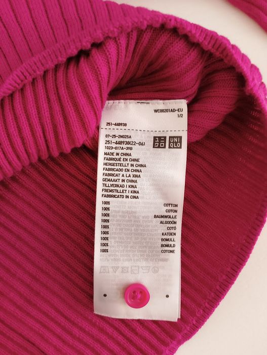 Sweter rozpinany różowy uniqlo rozmiar M